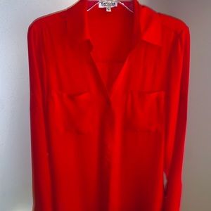 Express, Collared, Button Down Blouse